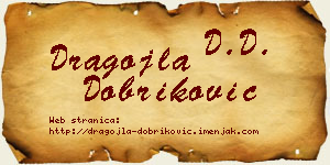 Dragojla Dobriković vizit kartica